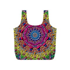 Background Fractals Surreal Design 3d Full Print Recycle Bag (S)