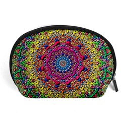 Background Fractals Surreal Design 3d Accessory Pouch (Large)