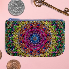 Background Fractals Surreal Design 3d Large Coin Purse