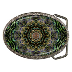 Fractal  Background Graphic Belt Buckles by Pakrebo