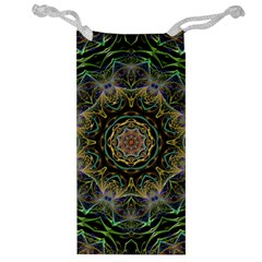 Fractal  Background Graphic Jewelry Bag by Pakrebo