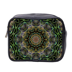 Fractal  Background Graphic Mini Toiletries Bag (two Sides) by Pakrebo