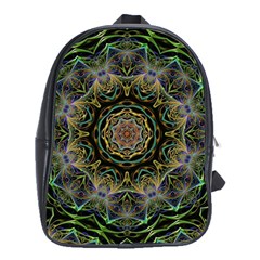 Fractal  Background Graphic School Bag (xl) by Pakrebo