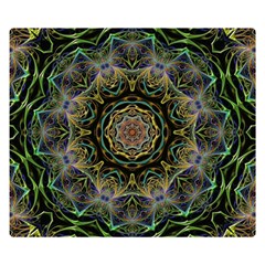 Fractal  Background Graphic Double Sided Flano Blanket (small)  by Pakrebo