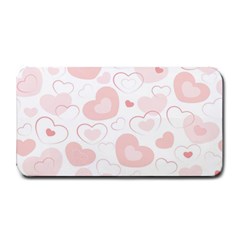 Pastel Pink Hearts Medium Bar Mats by retrotoomoderndesigns