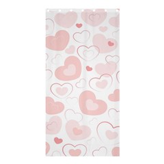 Pastel Pink Hearts Shower Curtain 36  X 72  (stall)  by retrotoomoderndesigns