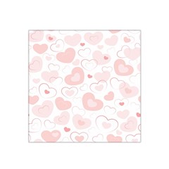 Pastel Pink Hearts Satin Bandana Scarf by retrotoomoderndesigns