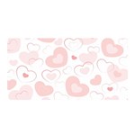 Pastel Pink Hearts Satin Wrap Front