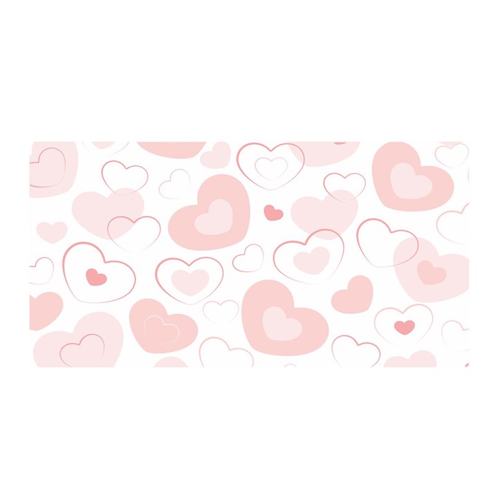 Pastel Pink Hearts Satin Wrap