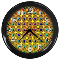 Background  Kaleidoscope Wall Clock (Black)