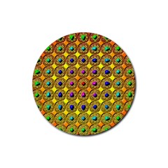 Background  Kaleidoscope Rubber Coaster (Round) 