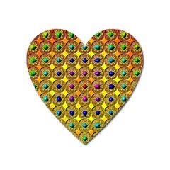 Background  Kaleidoscope Heart Magnet