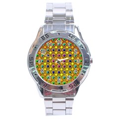 Background  Kaleidoscope Stainless Steel Analogue Watch