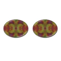 Pattern Background Cufflinks (oval) by Pakrebo