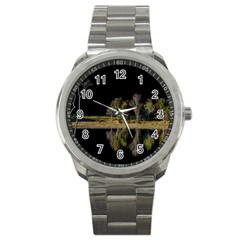 Soi Ball Symmetry Scenery Reflect Sport Metal Watch by Pakrebo