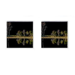 Soi Ball Symmetry Scenery Reflect Cufflinks (square) by Pakrebo