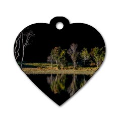 Soi Ball Symmetry Scenery Reflect Dog Tag Heart (two Sides) by Pakrebo