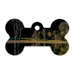 Soi Ball Symmetry Scenery Reflect Dog Tag Bone (two Sides) by Pakrebo