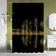 Soi Ball Symmetry Scenery Reflect Shower Curtain 48  X 72  (small)  by Pakrebo