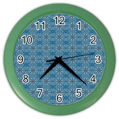 Background Image Pattern Color Wall Clock by Pakrebo