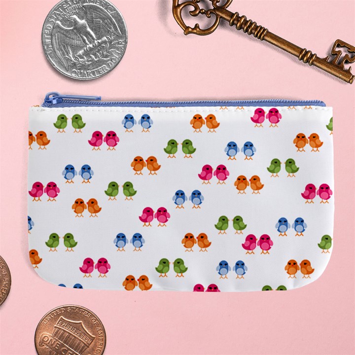 Tweet-Hearts Pattern Large Coin Purse