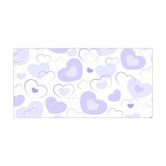 Pastel Purple Hearts Yoga Headband by retrotoomoderndesigns