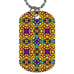 Tile Background Image Graphic Abstract Dog Tag (two Sides) by Pakrebo