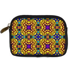 Tile Background Image Graphic Abstract Digital Camera Leather Case by Pakrebo