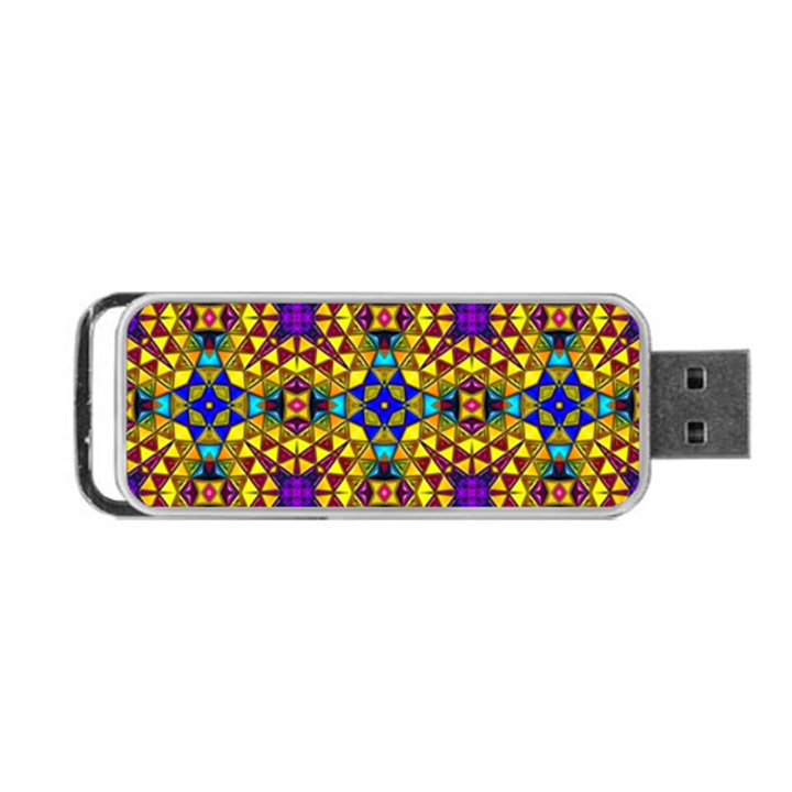 Tile Background Image Graphic Abstract Portable USB Flash (One Side)