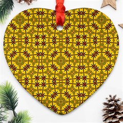 Tile Background Image Graphic Yellow Ornament (heart) by Pakrebo