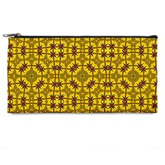 Tile Background Image Graphic Yellow Pencil Cases by Pakrebo