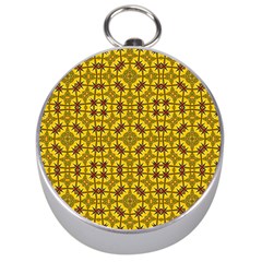 Tile Background Image Graphic Yellow Silver Compasses by Pakrebo