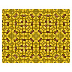 Tile Background Image Graphic Yellow Double Sided Flano Blanket (medium)  by Pakrebo