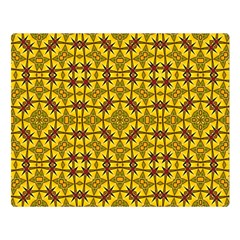 Tile Background Image Graphic Yellow Double Sided Flano Blanket (large)  by Pakrebo