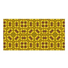 Tile Background Image Graphic Yellow Satin Shawl by Pakrebo