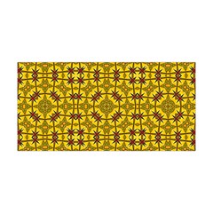 Tile Background Image Graphic Yellow Yoga Headband by Pakrebo