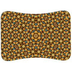 Tile Background Image Geometric Velour Seat Head Rest Cushion by Pakrebo