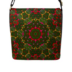 Background Image Pattern Flap Closure Messenger Bag (l) by Pakrebo