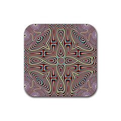 Background Image Color Colorful Rubber Coaster (square)  by Pakrebo