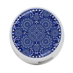 Farbenpracht Kaleidoscope Blue 4-port Usb Hub (one Side) by Pakrebo