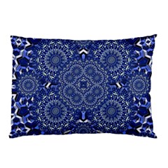 Farbenpracht Kaleidoscope Blue Pillow Case (two Sides)