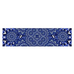 Farbenpracht Kaleidoscope Blue Satin Scarf (oblong) by Pakrebo