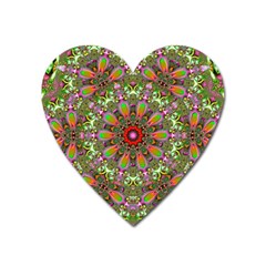 Fractal Image  Background Heart Magnet by Pakrebo