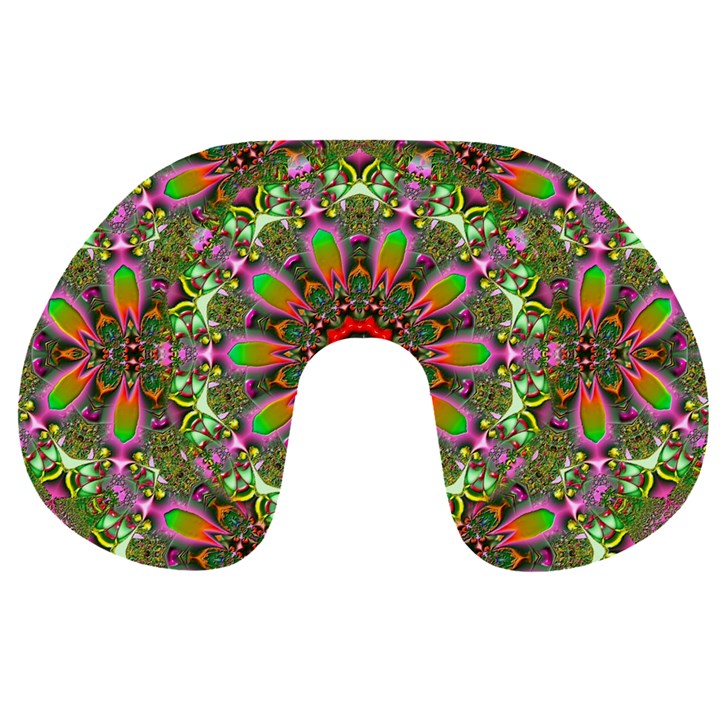 Fractal Image  Background Travel Neck Pillows