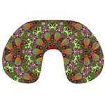 Fractal Image  Background Travel Neck Pillows Back