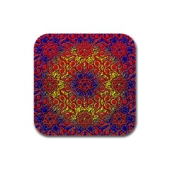 Background Image  Wall Design Rubber Square Coaster (4 Pack)  by Pakrebo