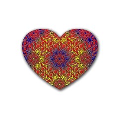 Background Image  Wall Design Heart Coaster (4 Pack)  by Pakrebo