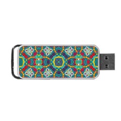 Farbenpracht Kaleidoscope Art Portable Usb Flash (two Sides) by Pakrebo