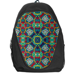 Farbenpracht Kaleidoscope Art Backpack Bag by Pakrebo