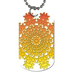 Background Image Ornament Dog Tag (two Sides) by Pakrebo